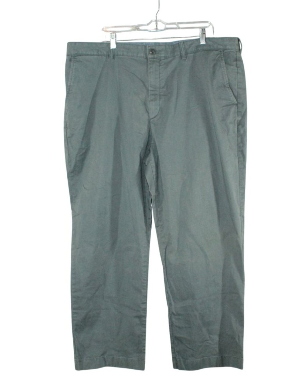 LL Bean Men's Gray Natural Fit Pants Flat Front Chino Casual Preppy Work 42x29